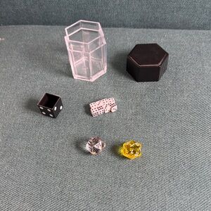 Assorted Dice Set with Clear and Yellow D20s